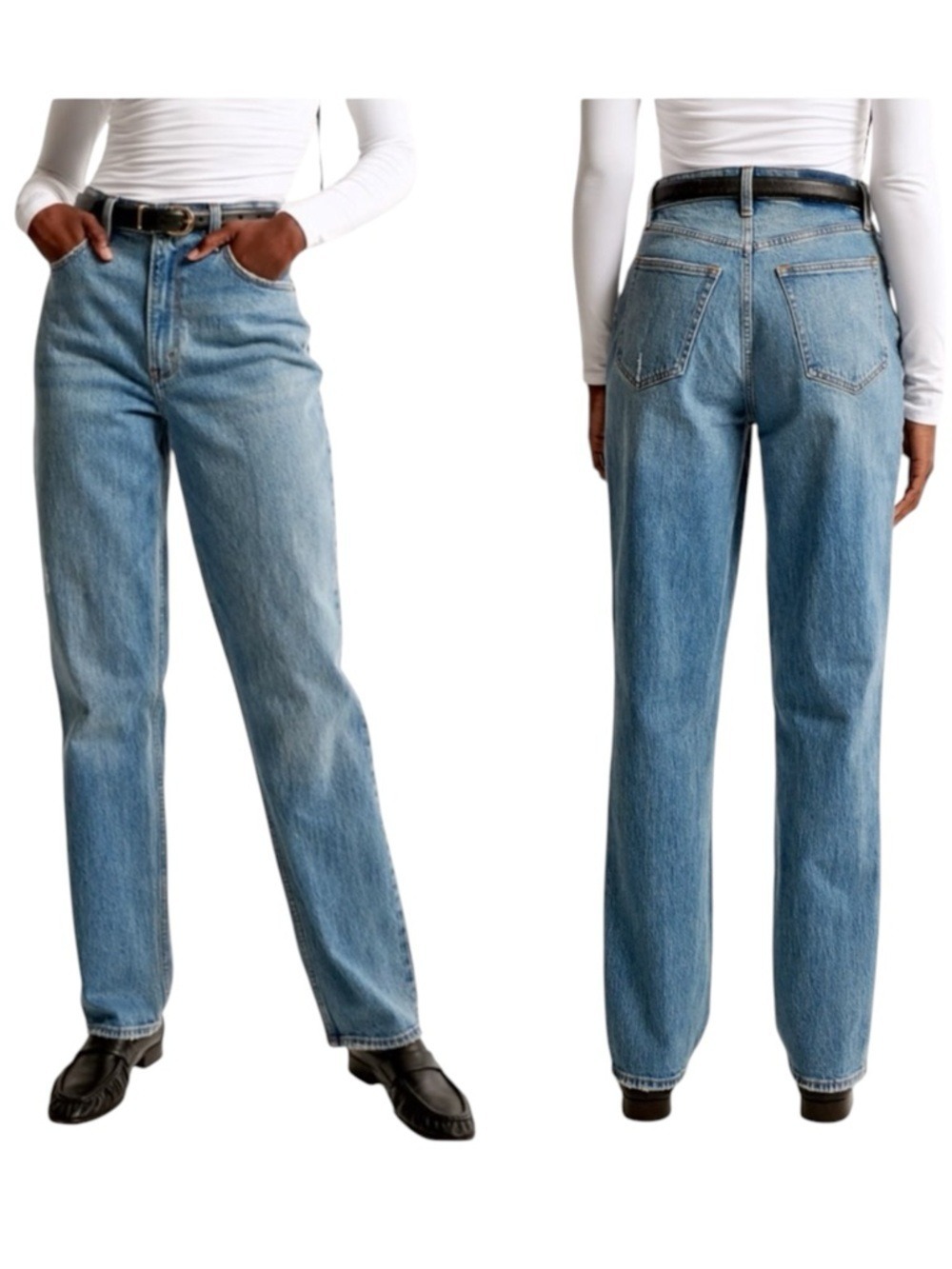 Abercrombie & Fitch Ultra High Rise 90s Straight Jean Size 26 Blue